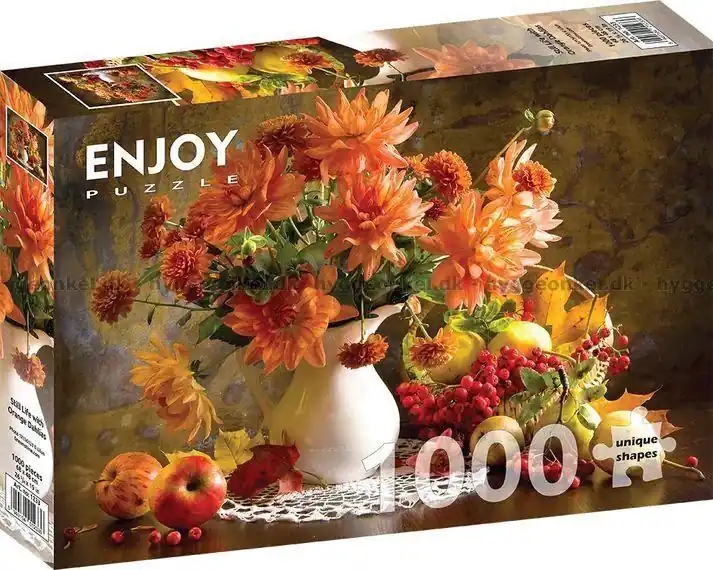 Stilleben med dahlia, 1000 bitar | Efterfrågad