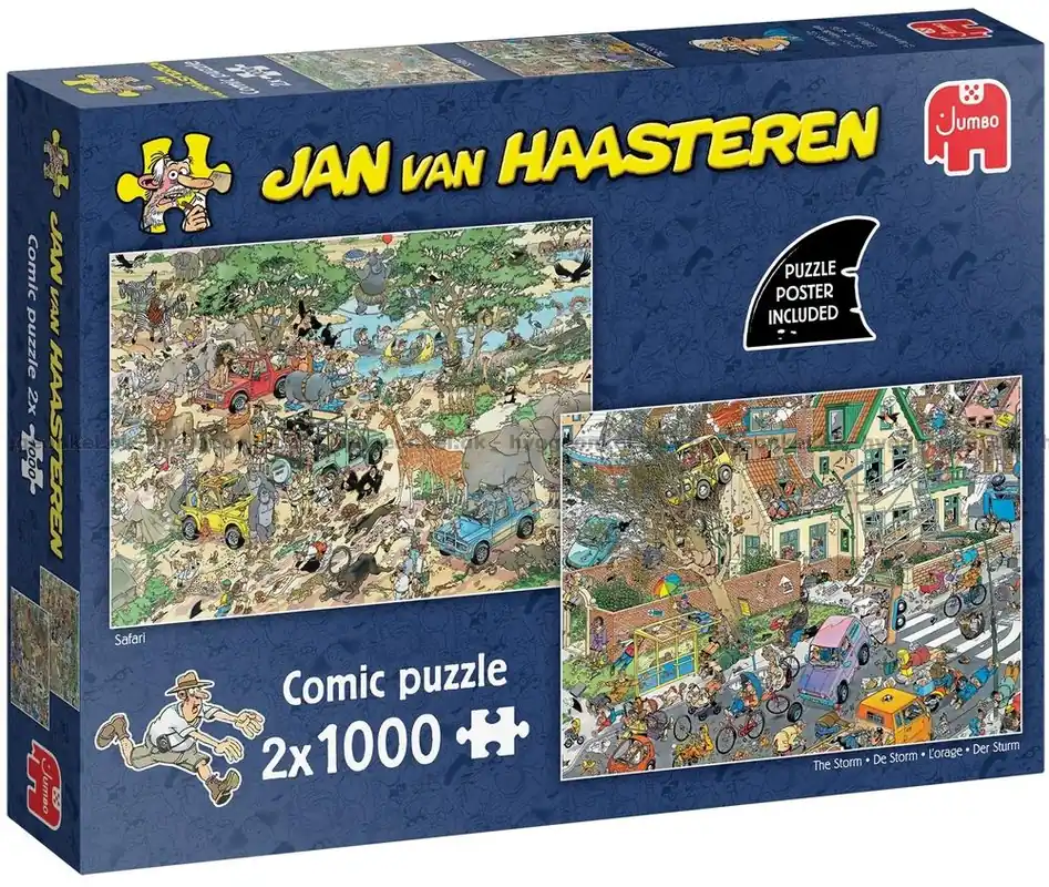 Favorit hos kunderna - Storm och safari, 2x1000 bitar