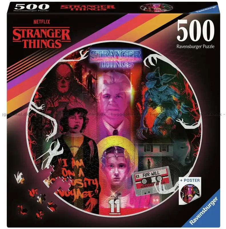 Säker betalning - Stranger Things - Runt pussel, 500 bitar