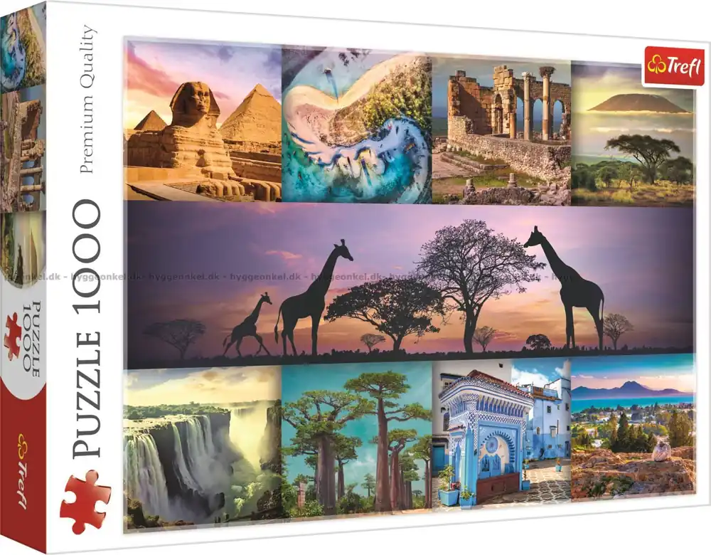Stämningsbilder från Afrika, 1000 bitar - Kan beställas