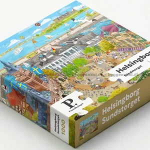 Sverige silhuetter Helsingborg, 1000 bitar | Precis lanserat