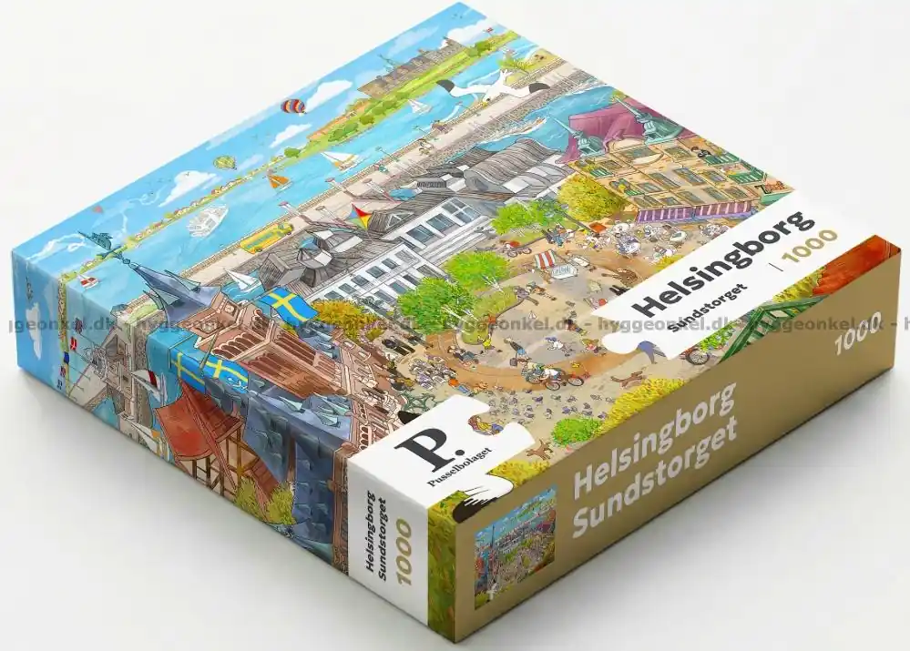 Sverige silhuetter Helsingborg, 1000 bitar | Precis lanserat