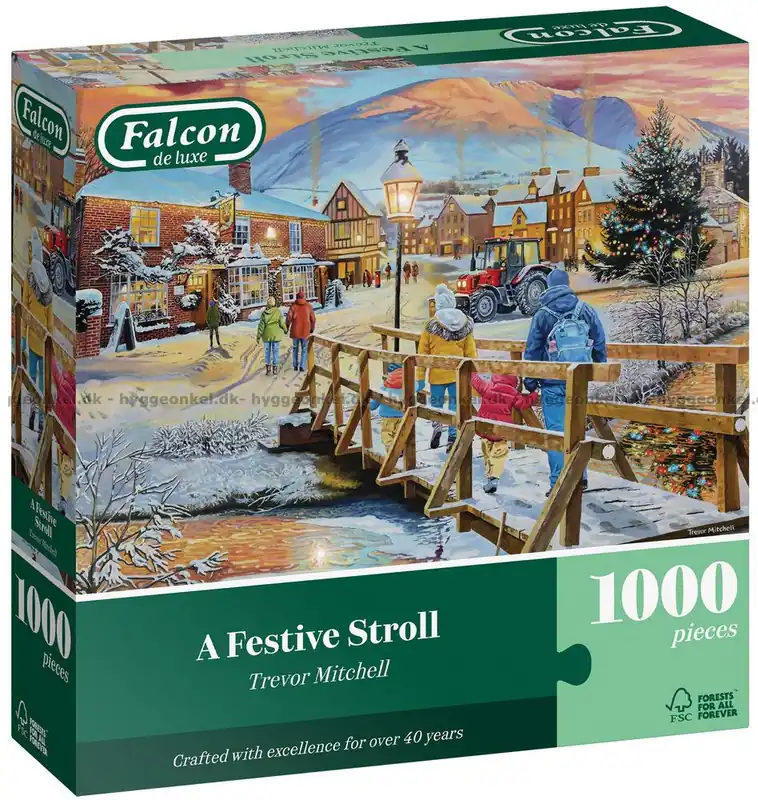 T. Mitchell Julbelysning och snöflingor, 1000 bitar - Missa inte erbjudandet