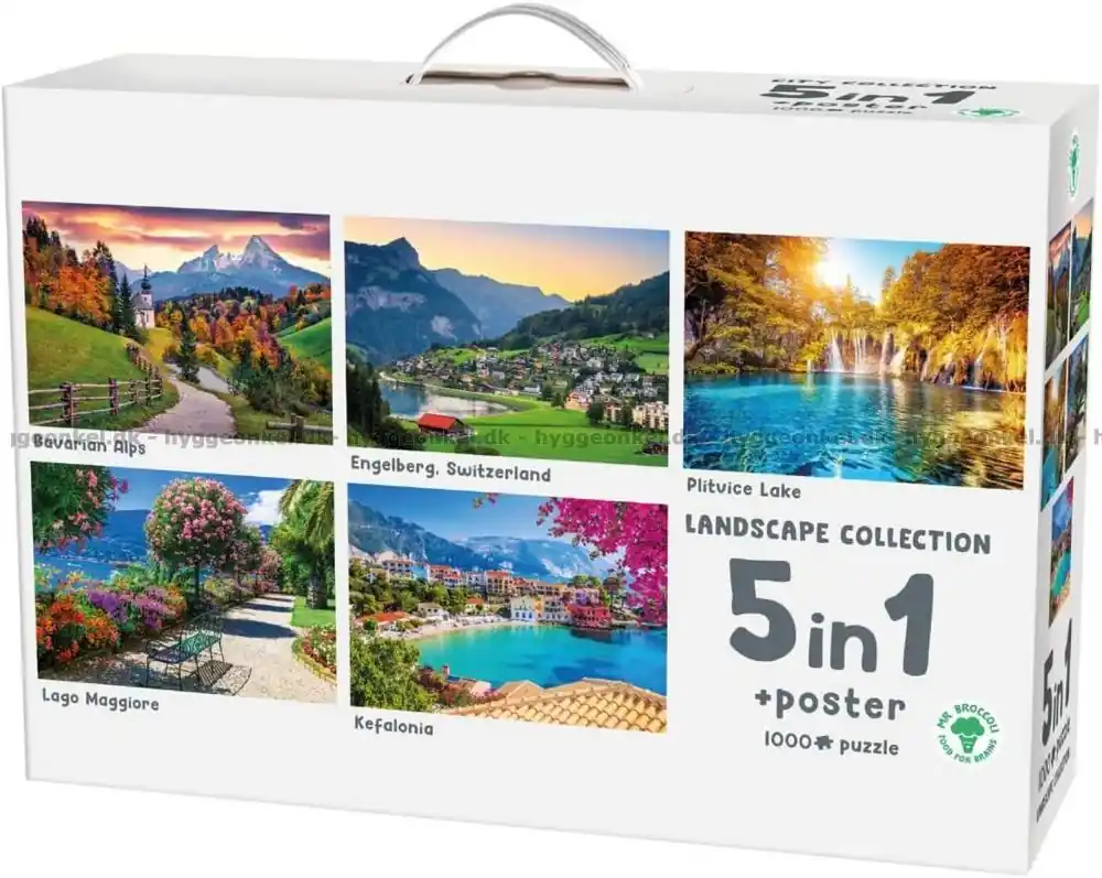 Vackra platser i Europa, 5x1000 bitar | Kampanj