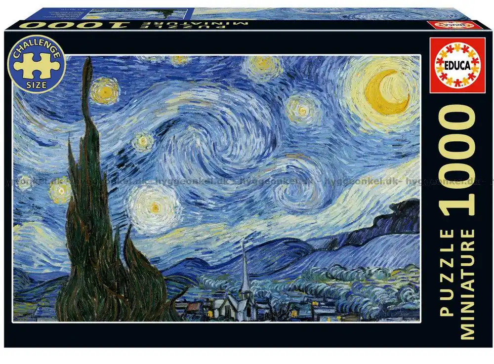 Lägg i varukorg | Van Gogh Stjärnklar natt - Miniature, 1000 bitar