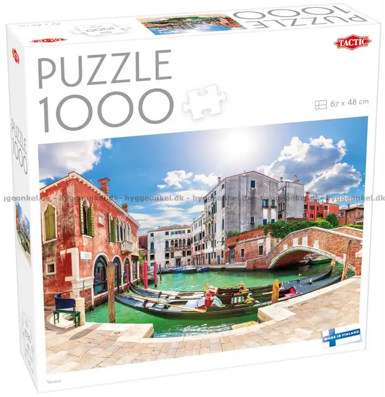 Prissänkt - Venedig Sol över kanalerna, 1000 bitar