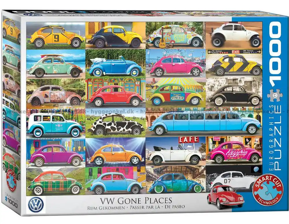 Riktigt fynd | VW Beetle På tur, 1000 bitar