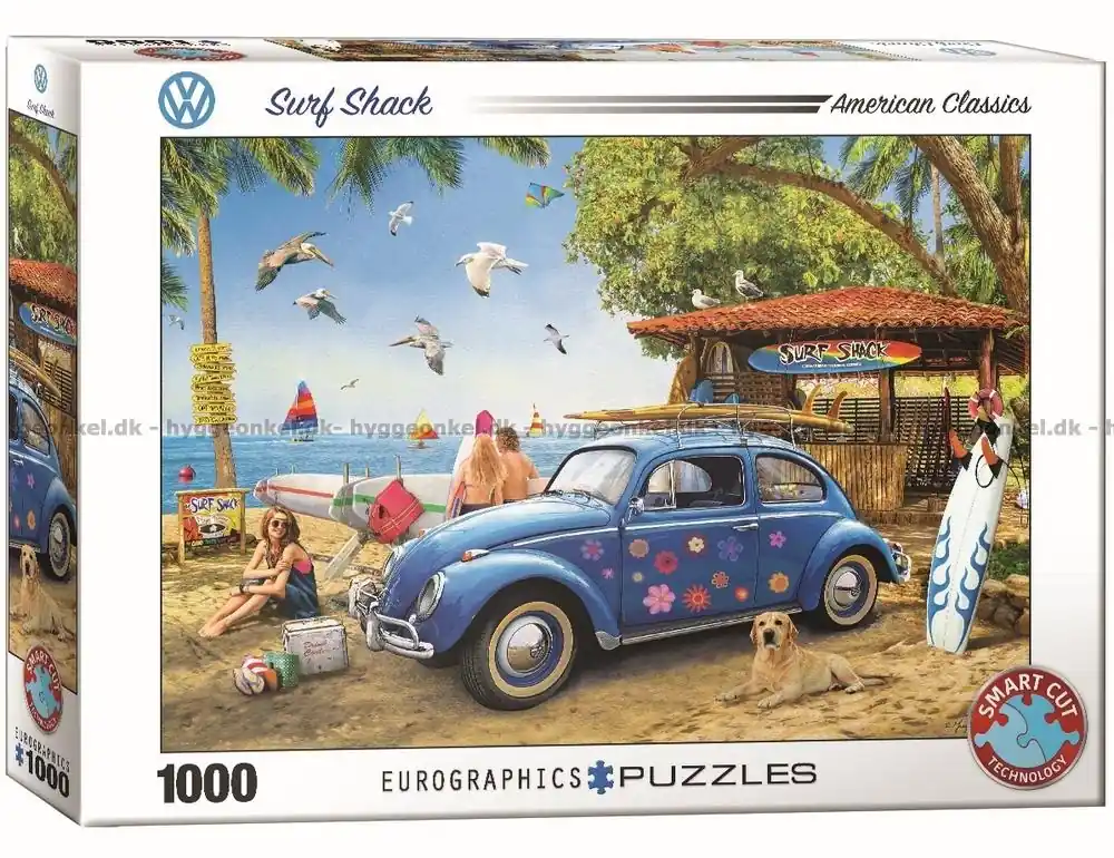 Professionell kvalitet | VW Beetle Stranden, 1000 bitar