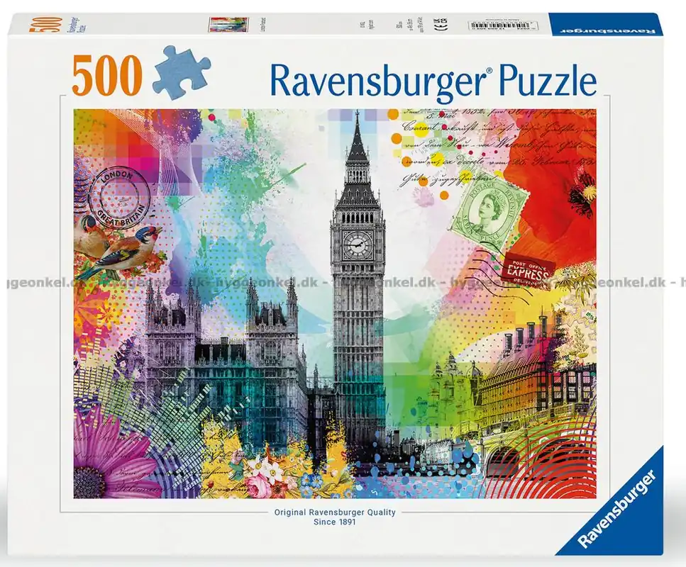 Vykort från London, 500 bitar | Kanonerbjudande