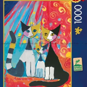 Wachtmeister Kattglädje i färger, 1000 bitar | Populär
