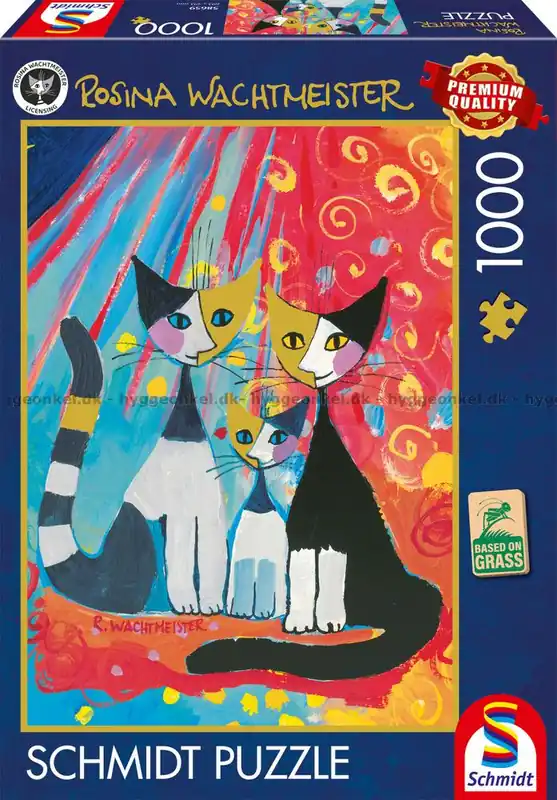 Wachtmeister Kattglädje i färger, 1000 bitar | Populär
