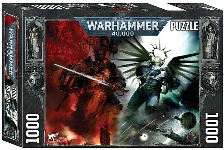 Handla säkert - Warhammer 40K Gulliman vs Abaddon, 1000 bitar