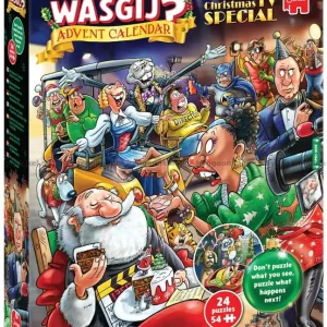 Wasgij Julkalender - Julspecial för TV, 24x54 bitar - Storsäljare