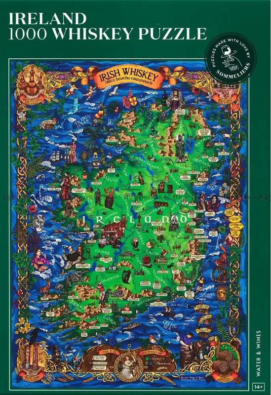 Whisky Irland, 1000 bitar - Toppkvalitet