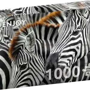 Zebraflockens mönster, 1000 bitar - Extra rabatt