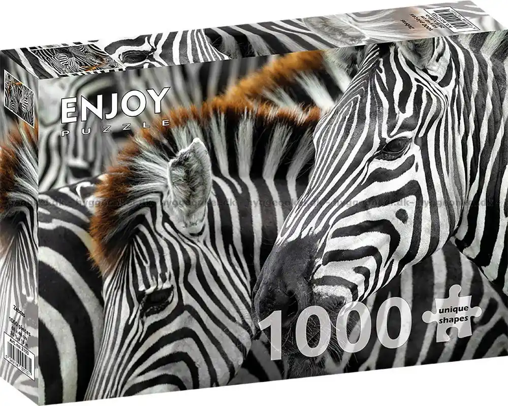 Zebraflockens mönster, 1000 bitar - Extra rabatt