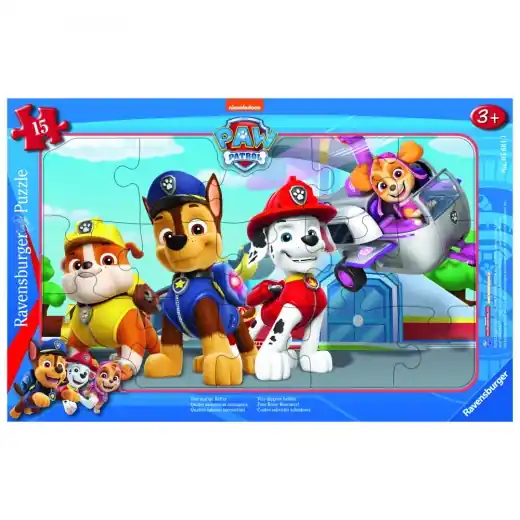 Ravensburger Rampussel Paw Patrol Fyra modiga räddare - 15 Bitar - Väl omtyckt