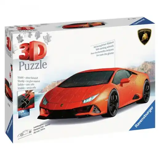 Ravensburger 3D Pussel - Lamborghini Huracan Evo 140 Bitar - I lager