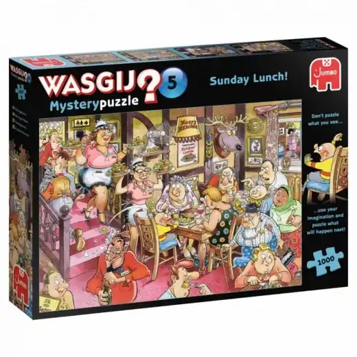 Wasgij? Mystery 5 - Sunday Lunch! 1000 Bitar - Endast ett fåtal kvar