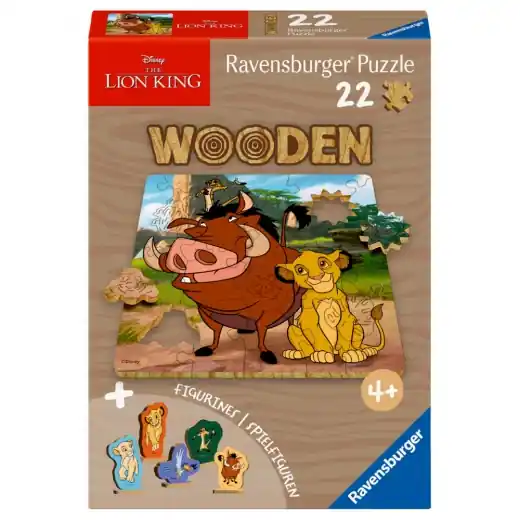Ravensburger Wooden - Lejonkungen 22 Bitar | Kan beställas