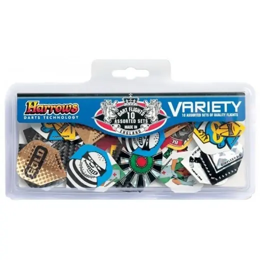 Harrows Variety Flights 10 pcs | Gratis retur