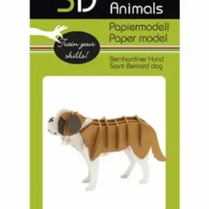 3D papperspussel, St. Bernhardshund - Utförsäljning