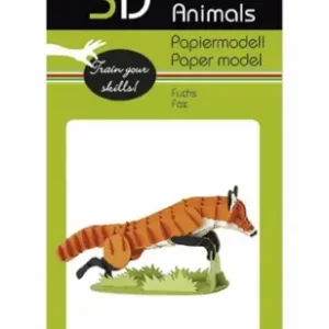 Finns att beställa | 3D papperspussel, Räv