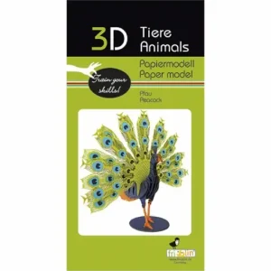 Beställ idag | 3D papperspussel, Påfågel