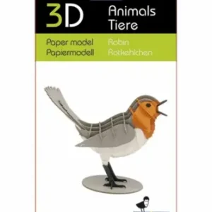 Spara mer - 3D papperspussel, Rödhake