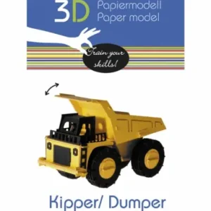 Premium | 3D papperspussel, Dumper