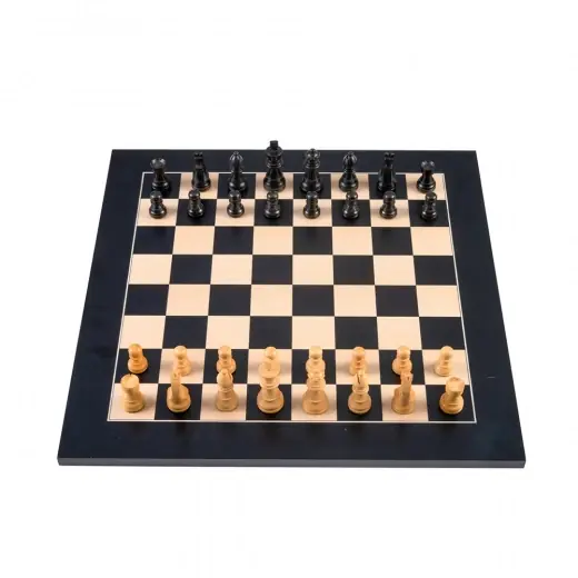 Handla online | Longfield Chess Set Black Maple 50 mm