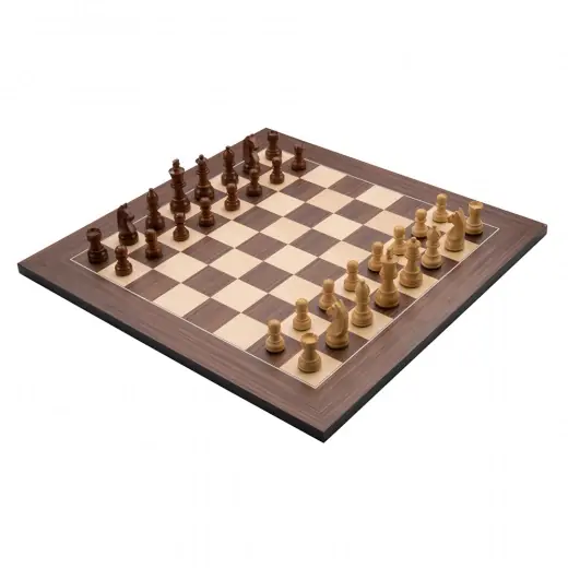 Nytt lägre pris - Longfield Chess Set Walnut 50 mm