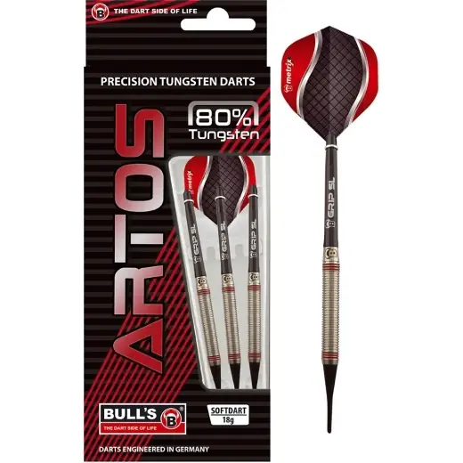 Bull‘s Artos A3 Soft Red 80% Tungsten 18 g | Kanonerbjudande