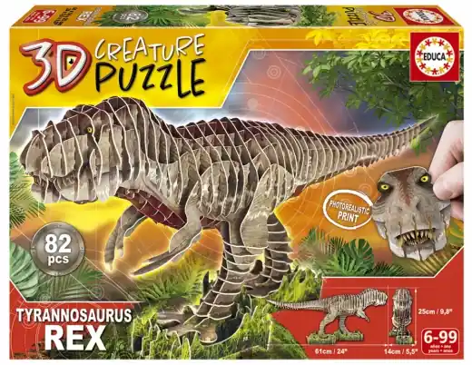 Snabb leverans | Educa 3D Pussel Tyrannosaurus Rex 82 Bitar