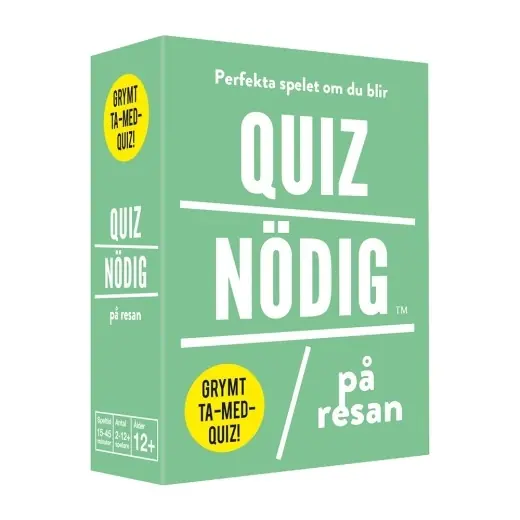 Quiznödig - På resan - Hög kvalitet