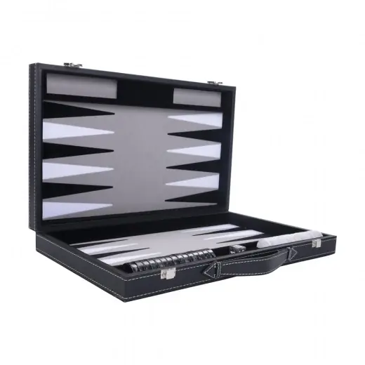 Longfield Backgammon Large Grey | Spara mer