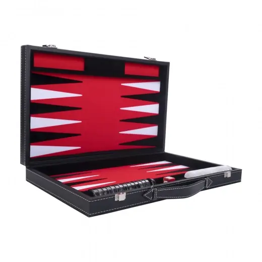 Beställ direkt - Longfield Backgammon Large Red