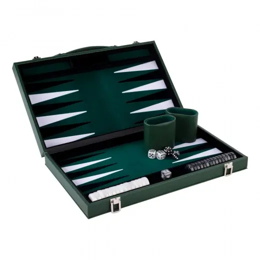 Longfield Backgammon Medium Forest Green | Utförsäljning