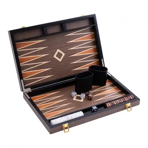 Longfield Backgammon Medium Walnut - Snart slut