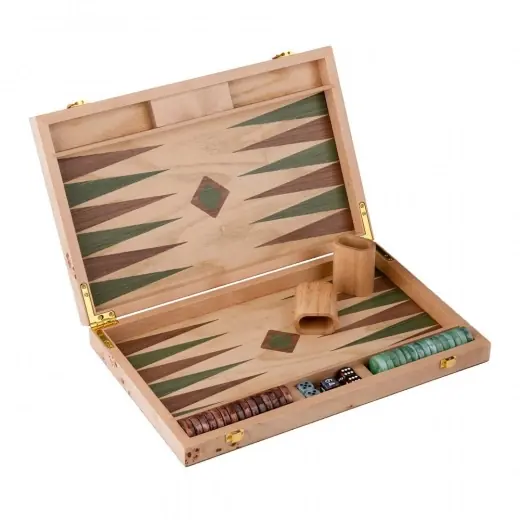 Nedsatt pris - Engelhart Backgammon Medium Ligth Walnoot