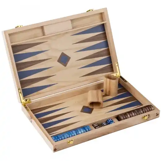 Engelhart Backgammon Medium Blå & Brun - Mycket uppskattad
