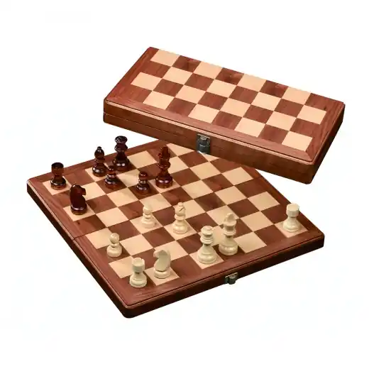Snabb leverans - Chess Set Walnut (33mm)