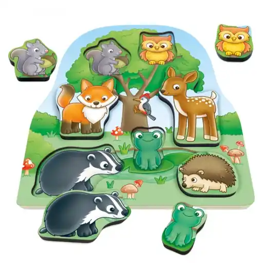 Orchard Toys Woodland Chunky Pussel i Trä - Beställ direkt