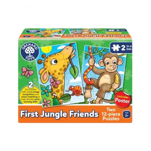 Slutrea | Pussel First Jungle Friends 2 x 12 Bitar