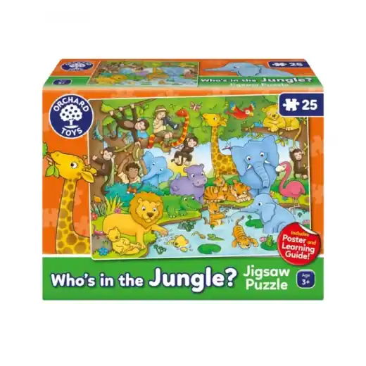 Tryggt köp | Pussel Who‘s in the Jungle? 25 Bitar