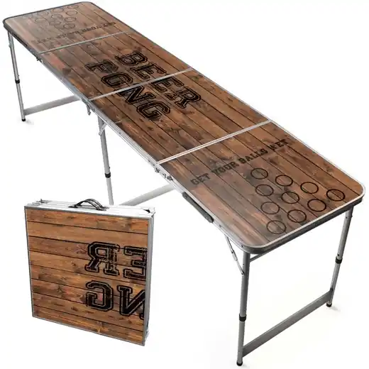 Beer Pong bord Old School - Precis tillagt