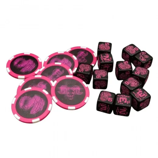 Shadowrun RPG Dice & Edge Tokens - Purple | Premium