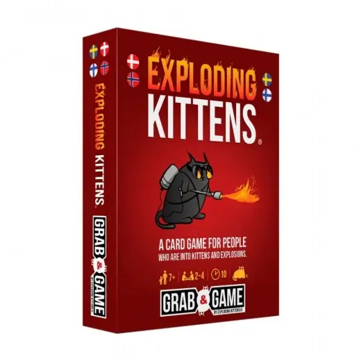 Trygg betalning | Exploding Kittens Grab & Game - Resespel (Swe)