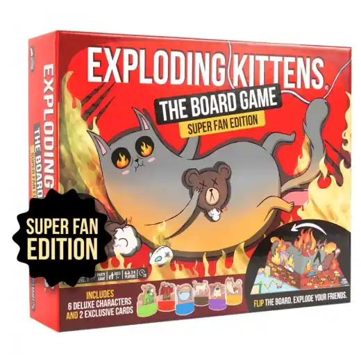 Topprodukt - Exploding Kittens The Board Game - Super Fan Edition (Eng)