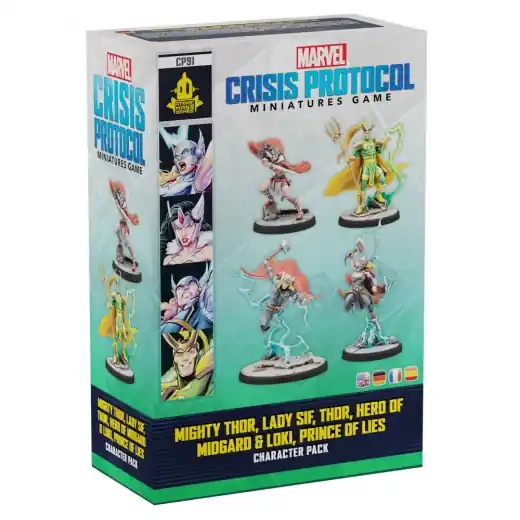 Fyndpris - Marvel Crisis Protocol - Mighty Thor, Lady Sif, Thor, Hero of Midgard & Loki, Prince of Lies (Exp.)